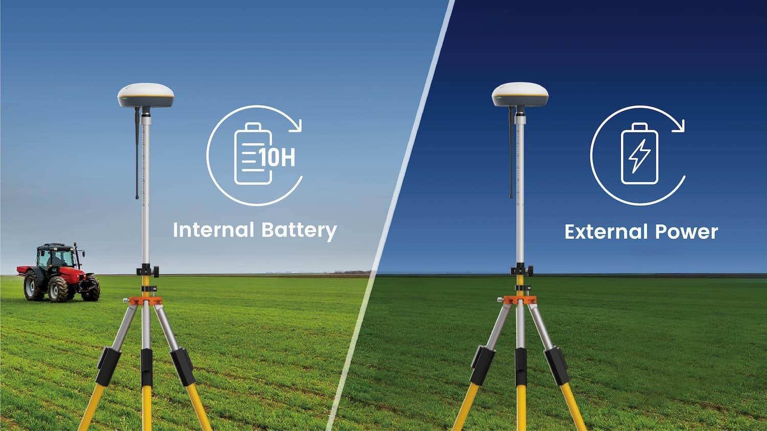 Powered by a high-capacity battery, this device offers up to 10 hours of battery life when used in base station mode. For extended use, you can pair it with an external energy storage device or power it continuously through utility power. Powered by a high-capacity battery, this device offers up to 10 hours of battery life when used in base station mode. For extended use, you can pair it with an external energy storage device or power it continuously through utility power.