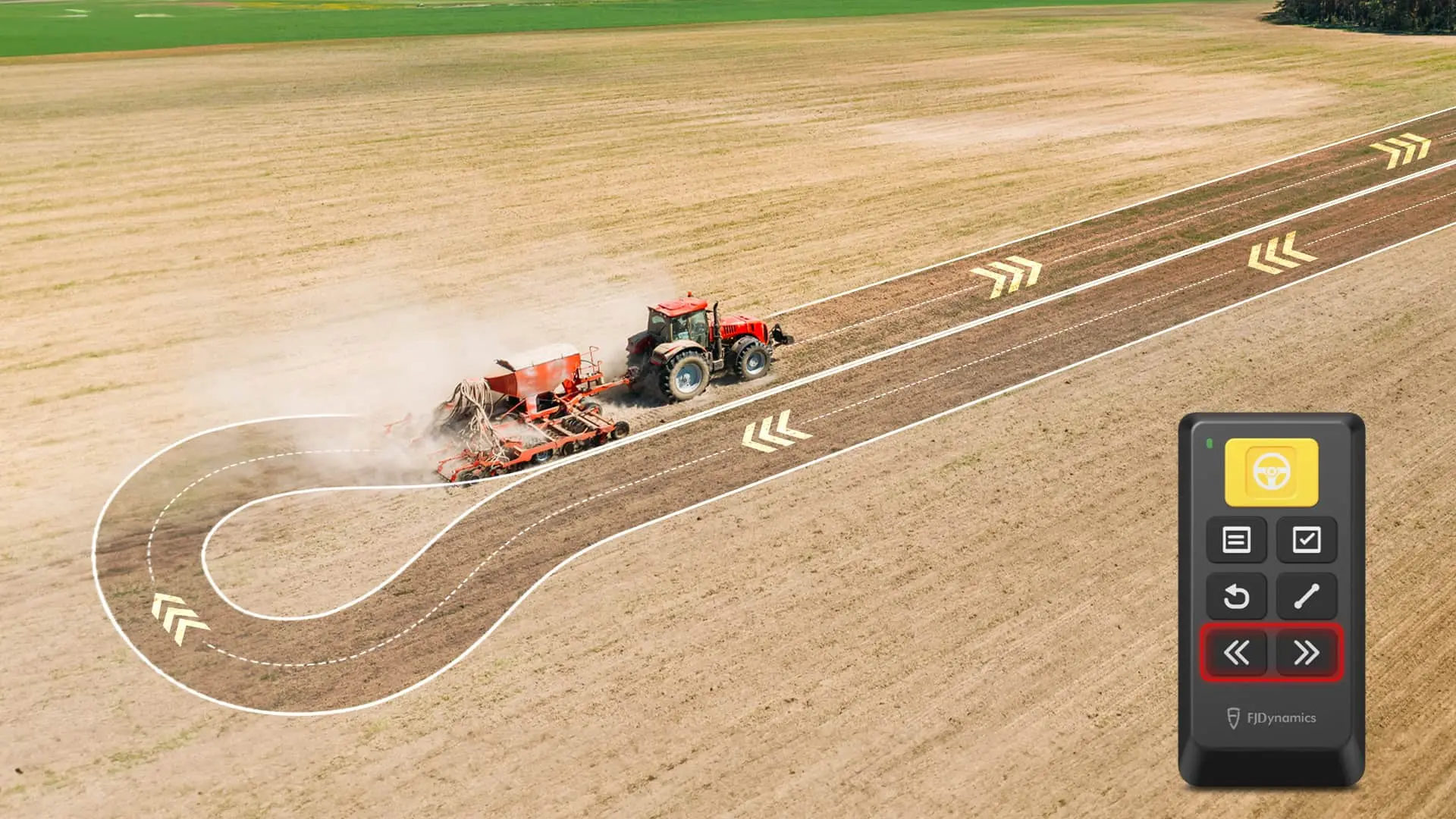 Turn around with a single click and initiate automatic U-turns. Effortless Turns